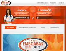 Tablet Screenshot of emboabas.com